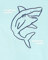 Toddler 2-Piece Shark Outfit Set - Blue