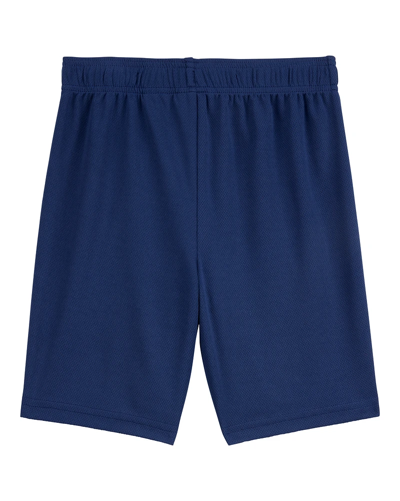 Boys Active Mesh Shorts - Navy