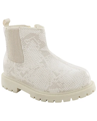 Toddler Snakeskin Chelsea Boots