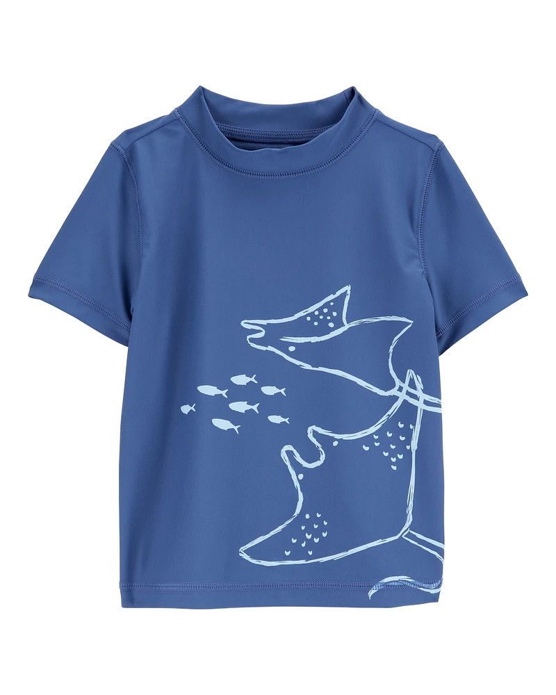 Toddler StinGrey Short-Sleeve Rashguard - Navy