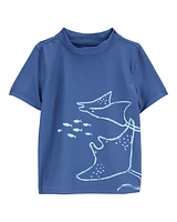 Toddler StinGrey Short-Sleeve Rashguard - Navy