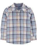 Toddler Plaid Button-Front Shirt