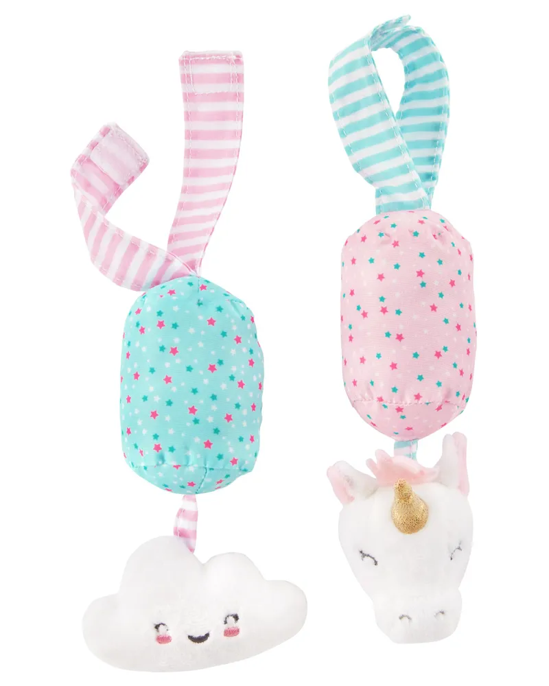 Unicorn & Cloud Plush Chime Toy Set