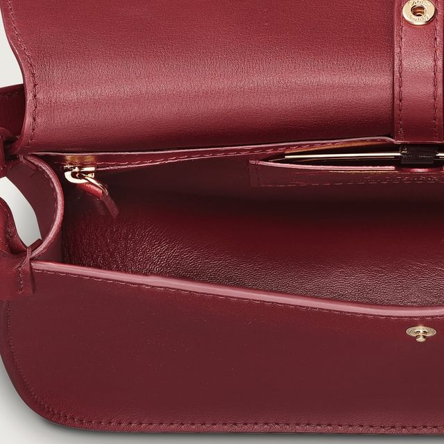 CRL1002398 - Panthère de Cartier bag, chain bag, small model - Burgundy  calfskin, golden finish - Cartier