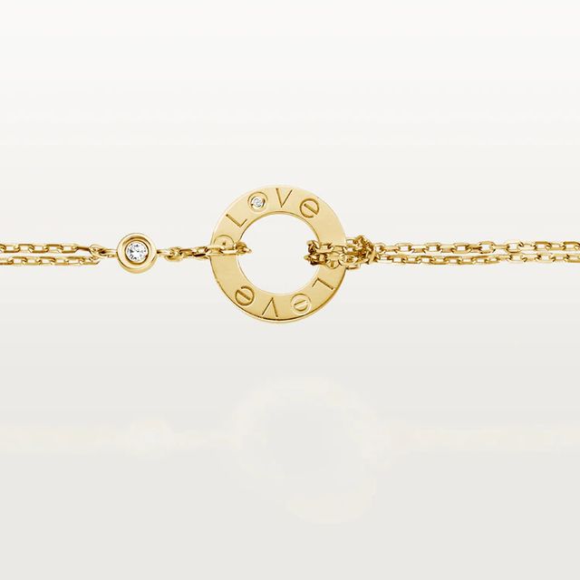 CRN6035017 - LOVE bracelet, diamond-paved - Yellow gold, diamonds - Cartier