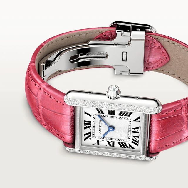CRWGTA0010 - Tank Louis Cartier watch - Small model, hand-wound mechanical  movement, rose gold - Cartier