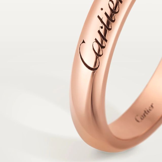 CRB4098000 - C de Cartier wedding ring - Rose gold - Cartier