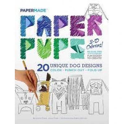 PAPER PUPS 3D COLORING BOOK