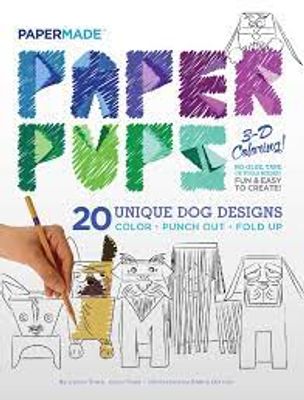 PAPER PUPS 3D COLORING BOOK