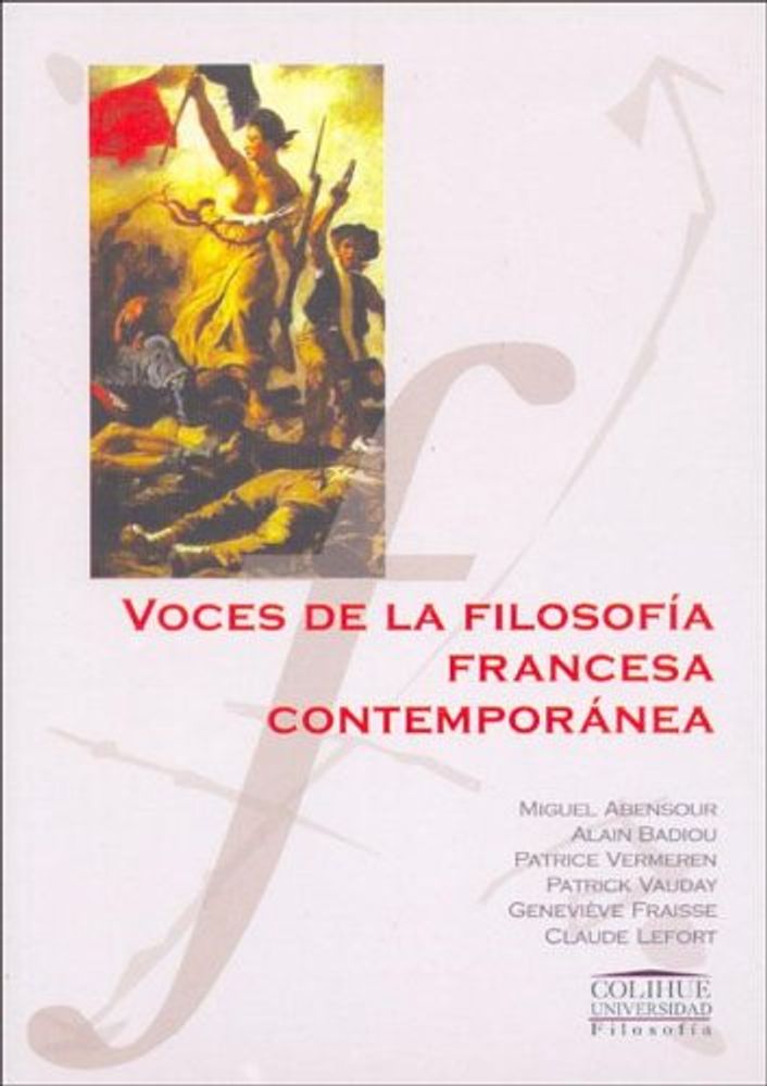 VOCES DE LA FILOSOFIA FRNCESA CONTEMPORA