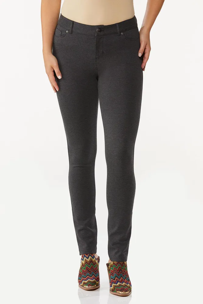 St. John's Bay Womens Slim Leg Pant, Color: Charcoal Heather - JCPenney