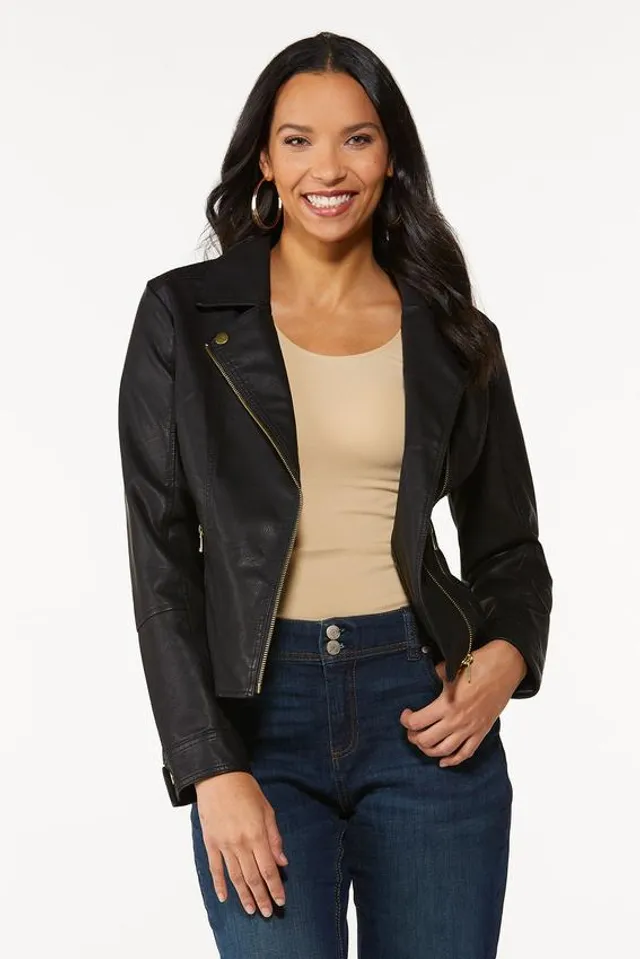 Cato Fashions  Cato Plus Size Faux Suede Moto Jacket