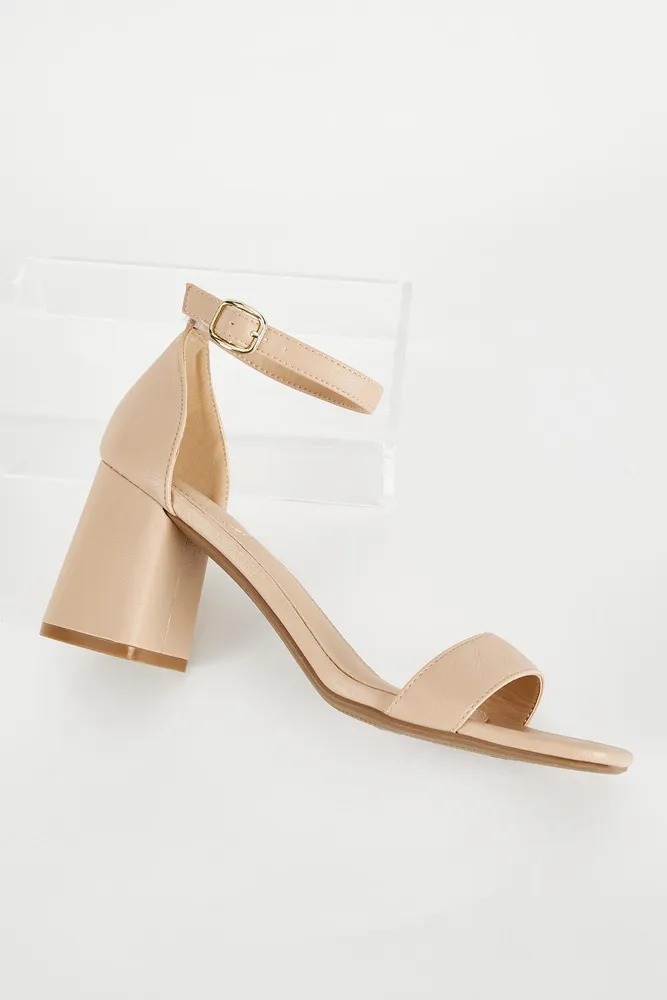 CATO Nude Heeled Sandals