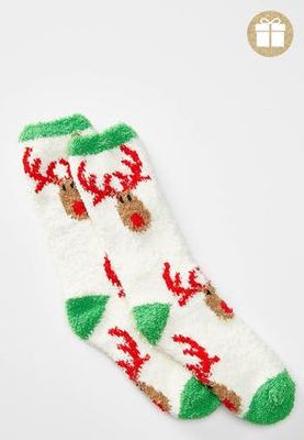 Cozy Rudolph Reindeer Socks