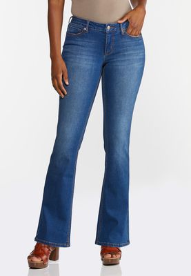 Petite Flare Mid-Rise Jeans
