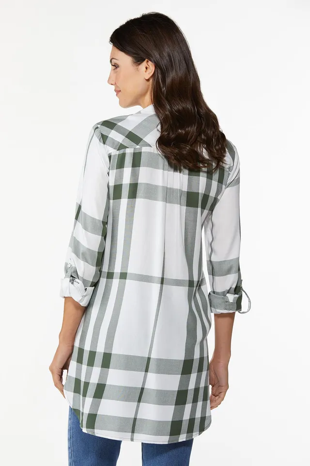 Cato Fashions  Cato Extreme Plaid Pocket Tunic