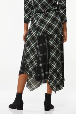 Plaid Patchwork Skirt