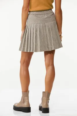 Multi Plaid Mini Skirt