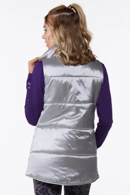 Metallic Puffer Vest