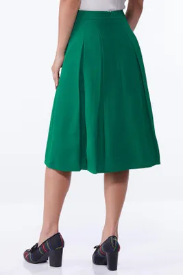 Pleated Midi Skirt