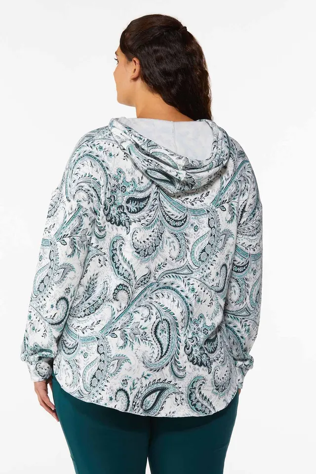 CATO Plus Paisley Fleece Hoodie