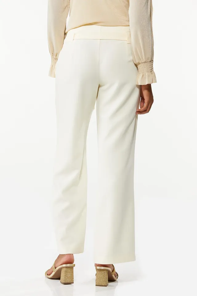 Cato Fashions  Cato Plus Size Solid Linen Trouser Pants