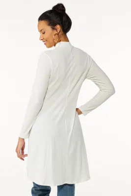 Ribbed Mock Neck Tunic