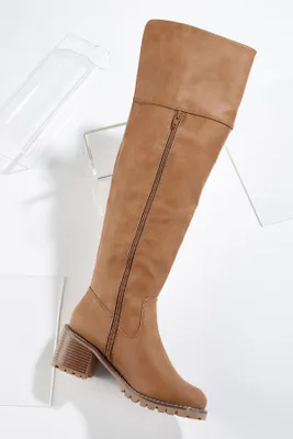 Over The Knee Lug Boots