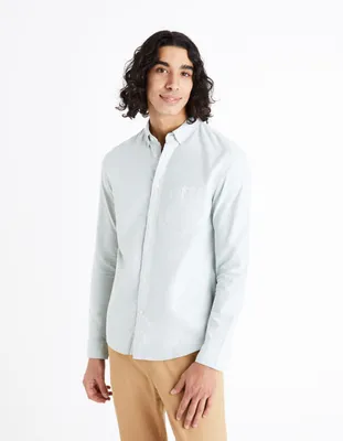 Camisa regular Oxford 100 % algodón