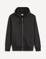 Hoodie zippé en sherpa