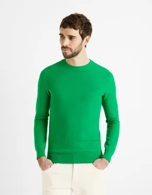 Jersey cuello redondo 100% algodón