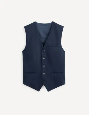 Gilet de costume Diamond slim - bleu