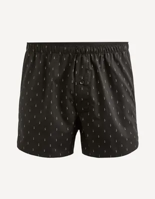 Caleçon popeline 100% coton micro motif