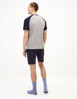 Pyjama à manches courtes et short en coton mélangé