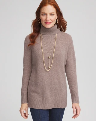 Cashmere Turtleneck Sweater Tunic