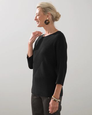 Rib Knit Pullover Sweater
