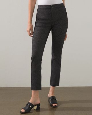 Superior Stretch Textured Ankle Pants