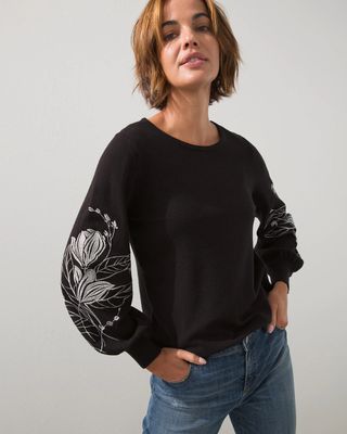 Drama Sleeve Pullover Sweater