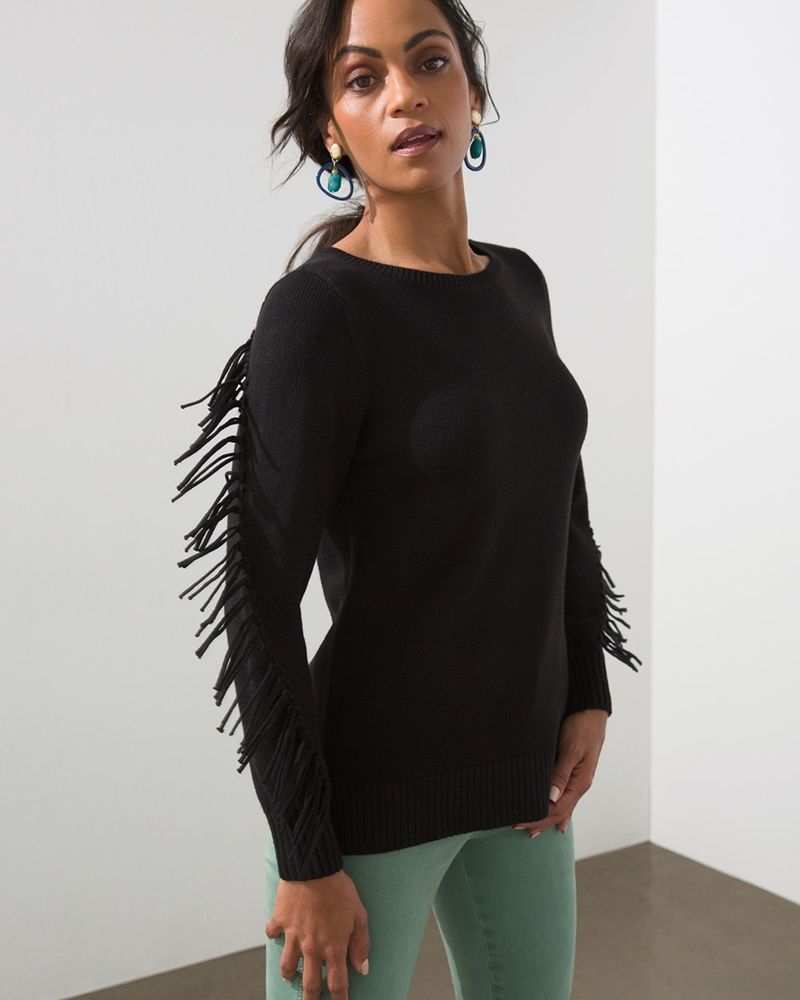 sweater fringe sleeves