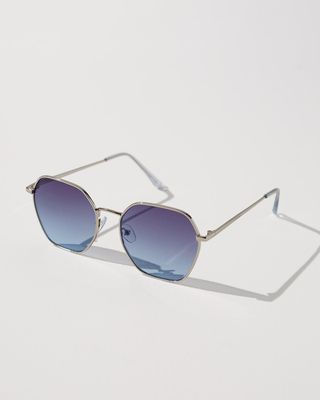 Hexagon Aviator Sunglasses
