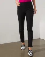 Petite Brigitte Basic Slit Ankle Pants