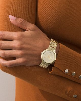 Gold Tone Fashion Watch