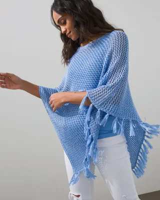 Tape Yarn Poncho