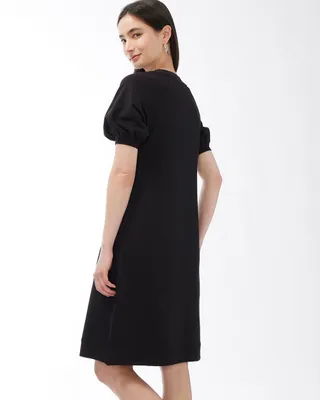 Zenergy French Terry Puff Sleeve Dress