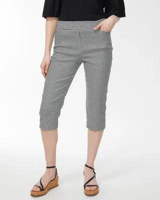 Brigitte Gingham Rivet Capris