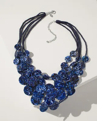 Blue Multistrand Necklace