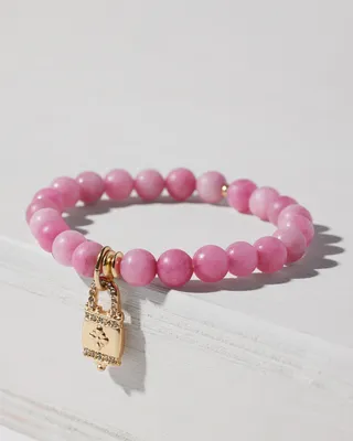 Locket Drop Off Stretch Bracelet
