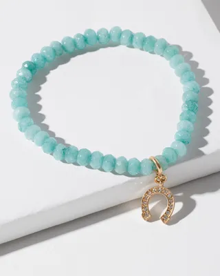 Horseshoe Drop Off Stretch Bracelet