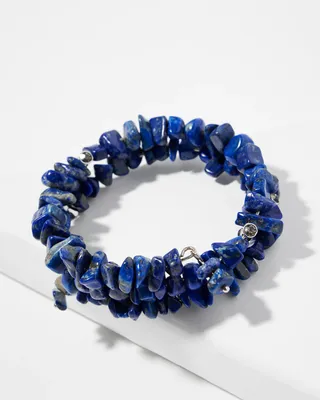 Blue Coil Bracelet