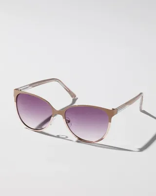 Nude Cateye Sunglasses